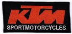 KTM Sportmotorcycles stoffen opstrijk patch embleem #1, Ophalen of Verzenden, Nieuw