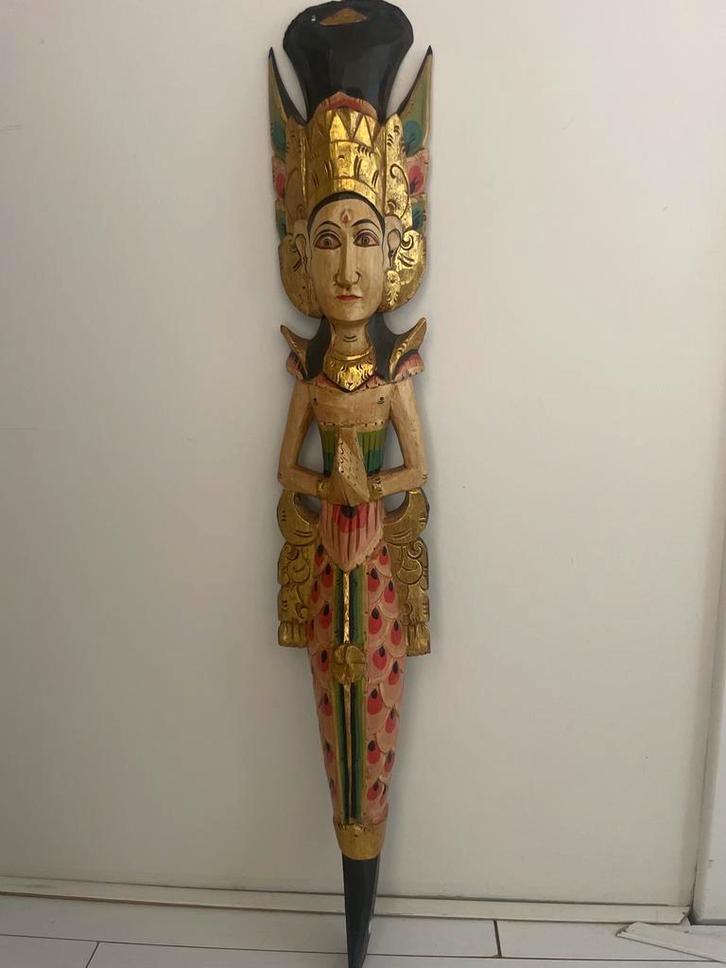 Balinees Houten Beeld - Handgemaakt Indonesië Kunst, Antiek en Kunst, Kunst | Beelden en Houtsnijwerken, Ophalen
