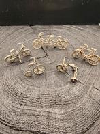 Zilveren Miniatuur Fietsen Set - 800 Zilverkeur, Ophalen of Verzenden, Zilver