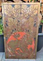 Koperen plaat Pierre Cuypers? Jugendstil Art Nouveau, Antiek en Kunst, Ophalen of Verzenden