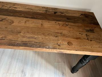 Teakhouten Tafel/Sidetable + 3 Thonet Stoeltjes beschikbaar voor biedingen