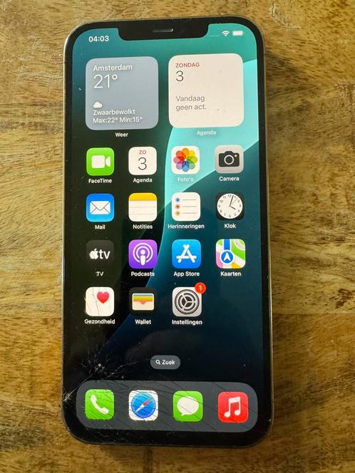 iPhone 12 Pro Max 128Gb (glasbreuk), Telecommunicatie, Mobiele telefoons | Apple iPhone, Gebruikt, 128 GB, Zonder abonnement, iPhone 12 Pro Max