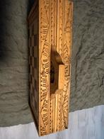 Handgemaakte Schaak/Backgammon Set, Een of twee spelers, Ophalen of Verzenden, Gebruikt, Reisspel
