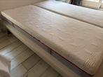 Malm bed Ikea 160 breed nieuwe kwaliteitsmatrassen, Wit, Tweepersoons, Ophalen of Verzenden, 200 cm