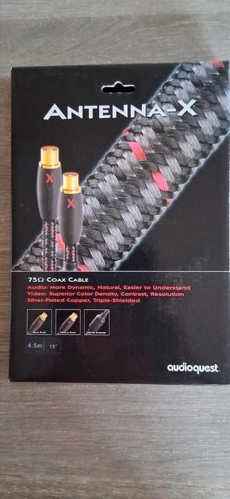 Audioquest Antenna X van 4,5 mtr., Audio, Tv en Foto, Audiokabels en Televisiekabels, Zo goed als nieuw, Tv-kabel, 2 tot 5 meter
