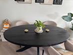 Ovale eettafel mangohout, Zo goed als nieuw, Vijf personen of meer, 150 tot 200 cm, Ovaal