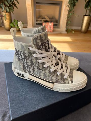 DIOR B23 (high) Wit en Zwart DIOR Oblique-canvas. beschikbaar voor biedingen