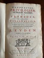 Leiden Handvesten 1759 - Frans van Mieris, Antiek en Kunst, Antiek | Boeken en Bijbels, Ophalen of Verzenden