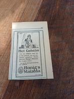 Advertentie Honig maïzena Het geheim 1923, Verzamelen, Merken en Reclamevoorwerpen, Ophalen of Verzenden, Zo goed als nieuw, Overige typen