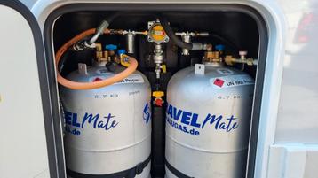 lpg in de camper - 2x Alugas met buitenvuller gemonteerd  beschikbaar voor biedingen
