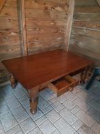 Houten stevige salontafel, Huis en Inrichting, Ophalen, Gebruikt, 100 tot 150 cm, 50 tot 75 cm