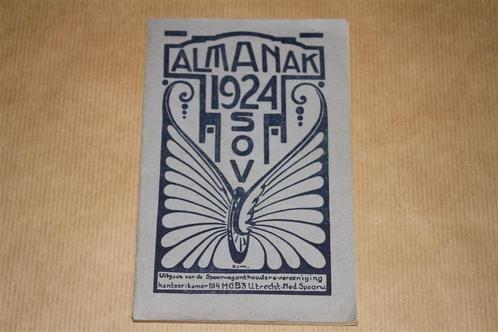 Almanak voor Spoor- en Tramwegpersoneel 1924 !!, Boeken, Geschiedenis | Vaderland, Gelezen, 20e eeuw of later, Ophalen of Verzenden