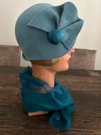 OUD HOEDJE / HOED JAREN 20/30 INCL. BIJ PASSEND SJAALTJE, Antiek en Kunst, Ophalen, Dames