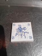 Delfts Blauw Tegeltje - Ruiter te Paard, Ophalen of Verzenden