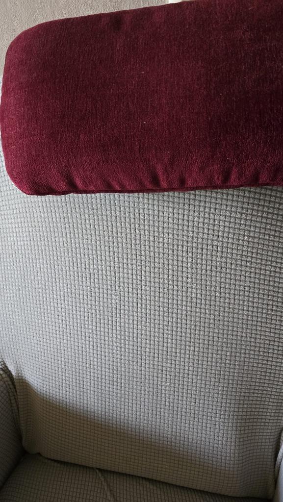 Op Sta-stoel, Huis en Inrichting, Stoelen, Zo goed als nieuw, Eén, Metaal, Stof, Rood, Ophalen
