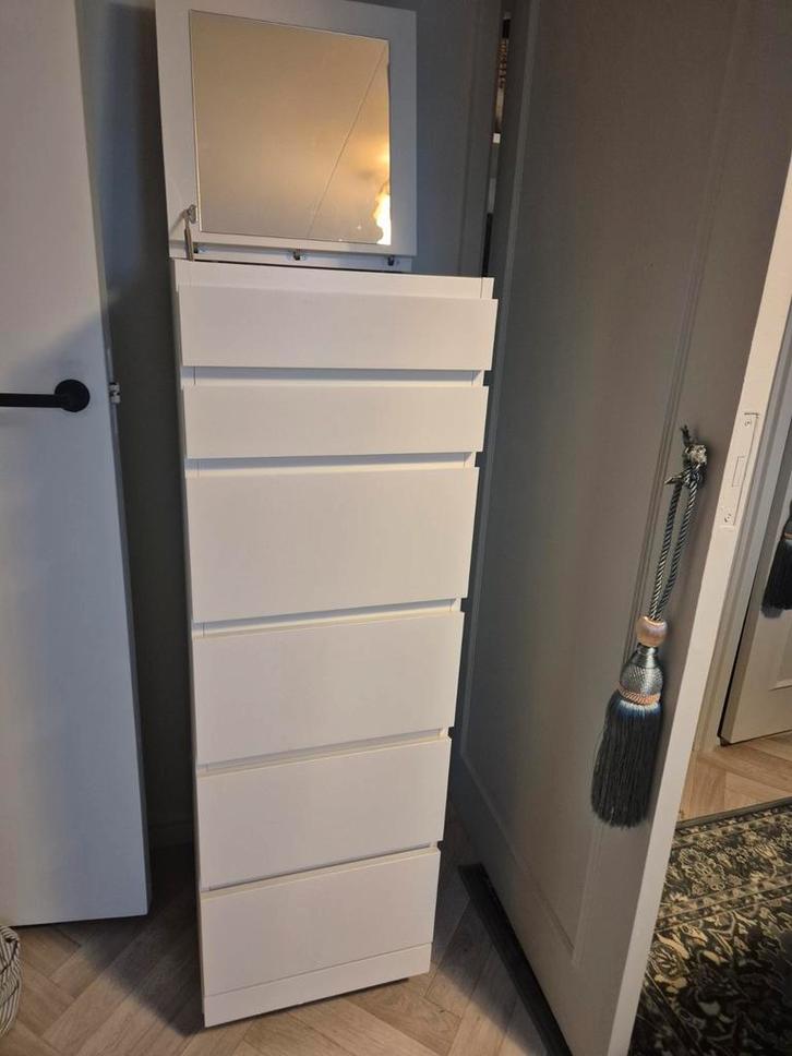 Ikea Malm ladekast met 6 lades, Huis en Inrichting, Kasten | Ladekasten, Zo goed als nieuw, 100 tot 150 cm, 50 tot 100 cm, 25 tot 50 cm