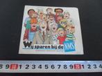 sticker Wij sparen bij de NMS, Ophalen, Zo goed als nieuw, Bedrijf of Vereniging