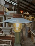 robuuste hanglamp verlichting lamp emaille stoere, Huis en Inrichting, Lampen | Hanglampen, Ophalen of Verzenden, Zo goed als nieuw