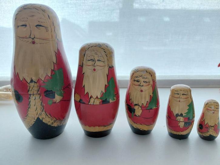 Matroesjka Poppen - Kerstman Set, Diversen, Kerst, Ophalen of Verzenden