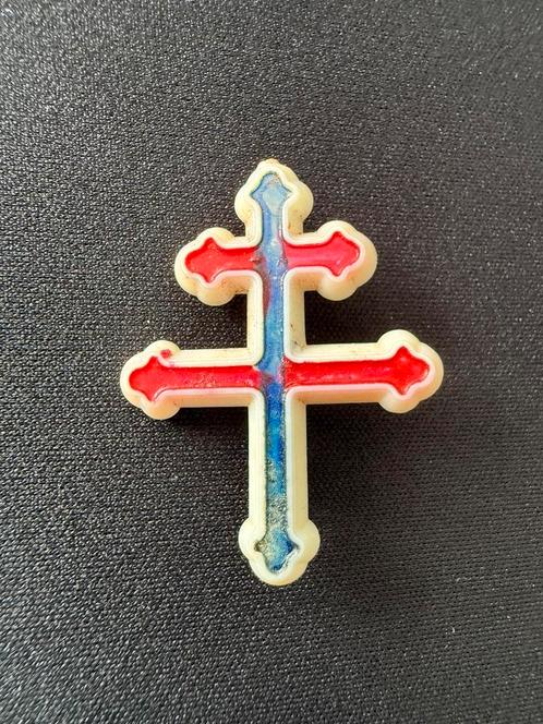 Croix de Lorraine insigne | WO2, Verzamelen, Militaria | Tweede Wereldoorlog, Lintje, Medaille of Wings, Ophalen of Verzenden