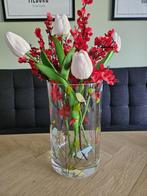 Vaas vogels groot, Huis en Inrichting, Overige kleuren, Nieuw, Ophalen of Verzenden, Glas
