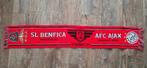 Sjaal SL Benfica - AFC Ajax, Verzamelen, Ophalen of Verzenden, Zo goed als nieuw, Ajax, Vaantje of Sjaal