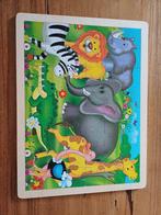 houten puzzel, dieren - 48 stukjes, 2 tot 4 jaar, Gebruikt, 10 tot 50 stukjes, Ophalen of Verzenden
