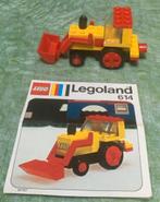 Lego Legoland 614 tractor shovel Vintage compleet, Ophalen of Verzenden, Gebruikt, Complete set, Lego