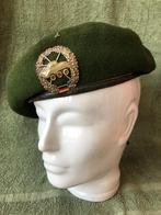Baret met embleem Duitse Panzeraufklarungstruppe, Ophalen of Verzenden, Landmacht, Duitsland, Helm of Baret