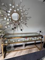 EICHOLTZ side table goud, Huis en Inrichting, Ophalen, Zo goed als nieuw, 25 tot 50 cm, Rechthoekig