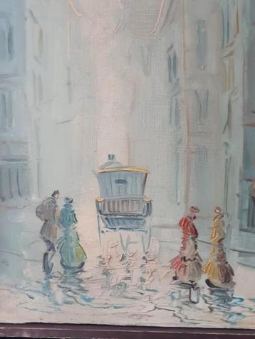 schilderij in de stijl van de 19e eeuw stadsgezicht Lucas beschikbaar voor biedingen