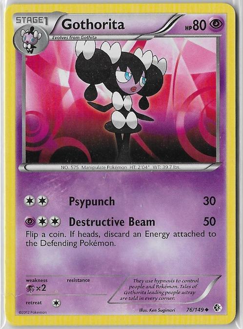 Boundaries Crossed,  Gothorita [uncommon] 76/149, Hobby en Vrije tijd, Verzamelkaartspellen | Pokémon, Nieuw, Losse kaart, Verzenden