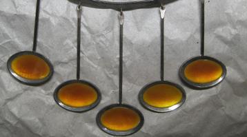 Scandinavische emaille design sieraden set zeer ZeldZaam beschikbaar voor biedingen