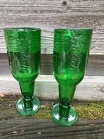 Unieke Grolsch glazen, gemaakt van bierflessen set van 2, Verzenden, Zo goed als nieuw, Glas of Glazen, Grolsch