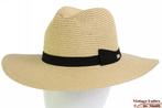 Dames zomer gleufhoed Hawkins beige papier zwarte band 57, Kleding | Dames, Hoeden en Petten, 56 of 57 cm (M, 7 of 7⅛ inch), Hoed