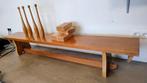 Vintage gymnastiek bank met houten oefenmateriaal, Sport en Fitness, Turnen, Kindermaat 146 t/m 176, Ophalen, Materiaal