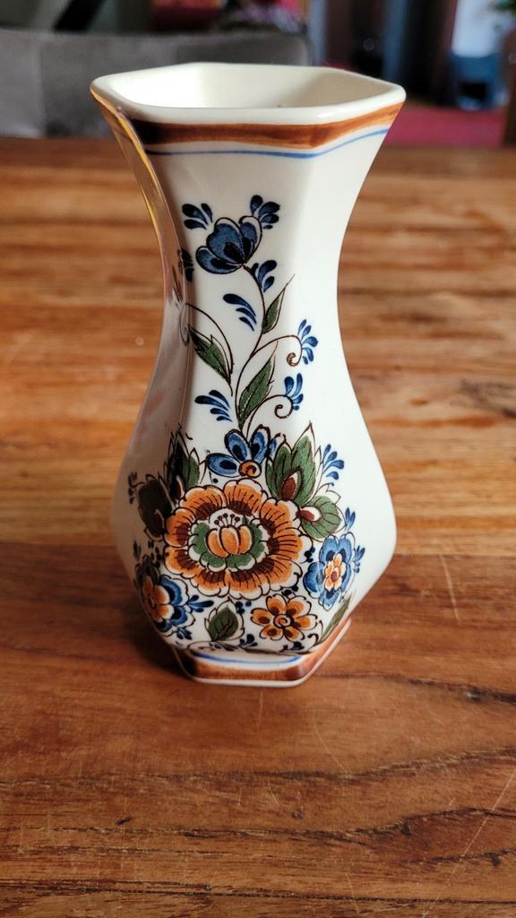 Delfts Blauw Vaasje Royal Polychroom Handwerk, Antiek en Kunst, Antiek | Vazen, Ophalen of Verzenden