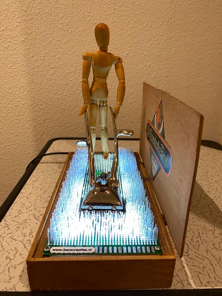 Uniek Kunstobject: Maaier met Glasvezel, Antiek en Kunst, Kunst | Designobjecten, Ophalen of Verzenden