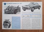 Lancia Flaminia Sport 3C 2.8 sheet - 1963, Ophalen of Verzenden, Zo goed als nieuw, Overige merken
