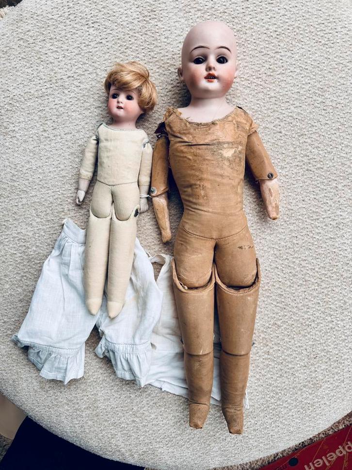 2 Antieke poppen ## Koopje ##, Antiek en Kunst, Antiek | Speelgoed, Ophalen of Verzenden