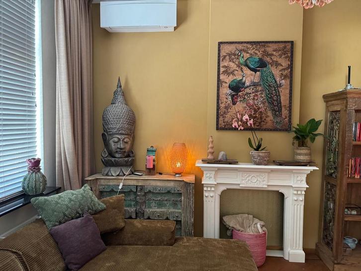 Sfeervolle bamboe ikea Boja lampen 4 stuks, Huis en Inrichting, Lampen | Tafellampen, Zo goed als nieuw, Minder dan 50 cm, Ophalen