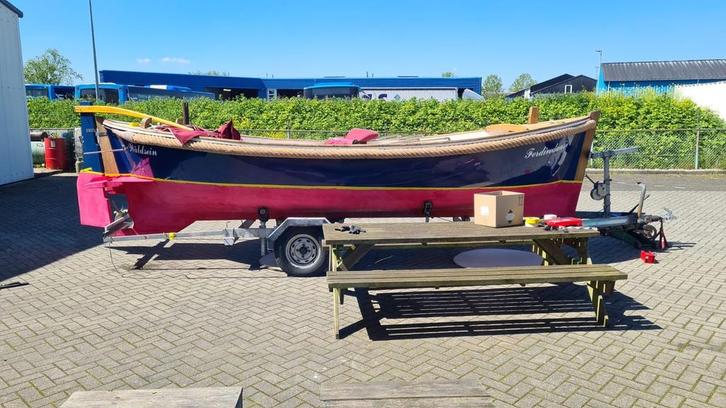Sloep ONJ650 met teakdek, Watersport en Boten, Motorboten en Motorjachten, Gebruikt, Hout, Tot 6 meter, Benzine, Binnenboordmotor