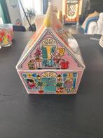 Blond Amsterdam Koektrommel Huisje, Gebruikt, Porselein of Keramiek, Schaal, Vierkant