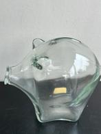 Vintage Cascade design glas Spaarpot Varken 18/14 cm, Verzamelen, Spaarpotten, Ophalen of Verzenden, Zo goed als nieuw, Steen, Aardewerk of Keramiek