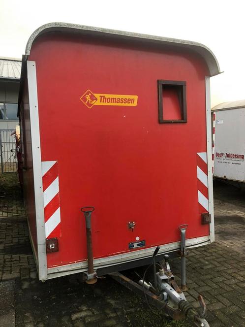 Schaftwagen.Schaftkeet.Snelverkeer met kenteken., Doe-het-zelf en Verbouw, Bouwketen en Schaftketen, Zo goed als nieuw, Ophalen