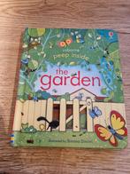 Usborne Peep Inside The Garden - Ontdekboek, Boeken, Kinderboeken | Baby's en Peuters, Anna Milbourne, Ophalen of Verzenden, Zo goed als nieuw