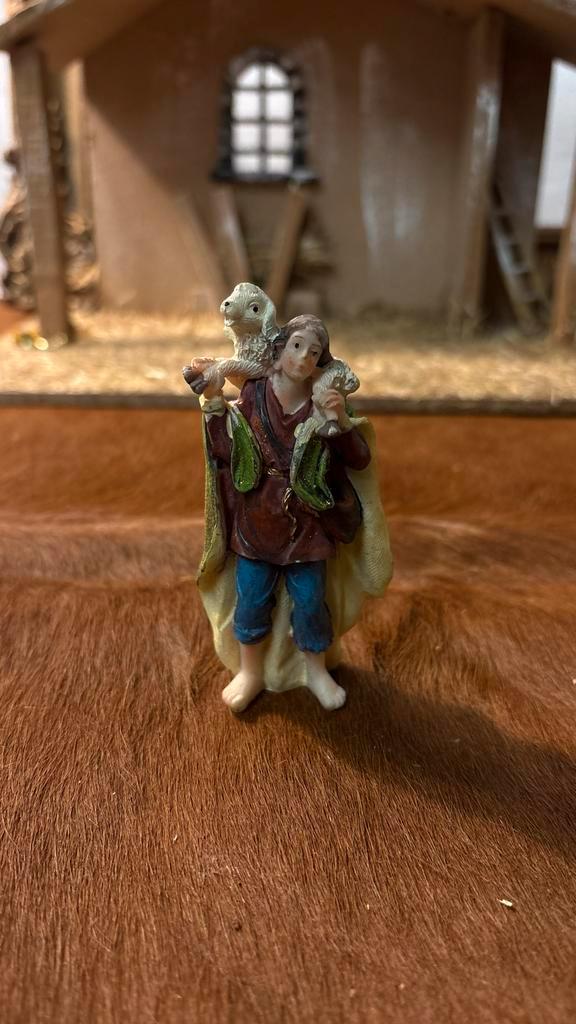 Alabaster Kerststal Beelden Set, Antiek en Kunst, Kunst | Beelden en Houtsnijwerken, Ophalen of Verzenden