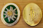 speld Duitse edelweiss bergjagers, Ophalen of Verzenden, Landmacht, Duitsland, Embleem of Badge