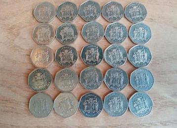 Lot 1 dollar Jamaica munten  beschikbaar voor biedingen