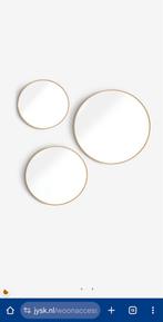 Jysk Sandrager Spiegel - Houtkleur Rond - 70cm - Nieuw, Huis en Inrichting, Ophalen, Rond, Nieuw, Minder dan 100 cm